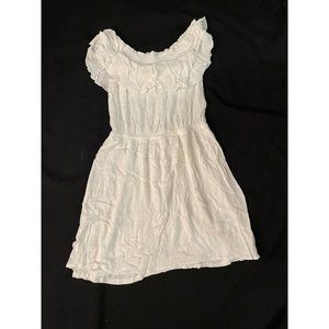 Express Off White Cold Shoulder Dress Size: SM P